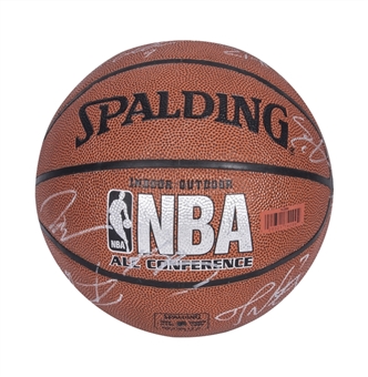 Los Angeles Lakers Team Signed Spalding Basketball (Beckett)